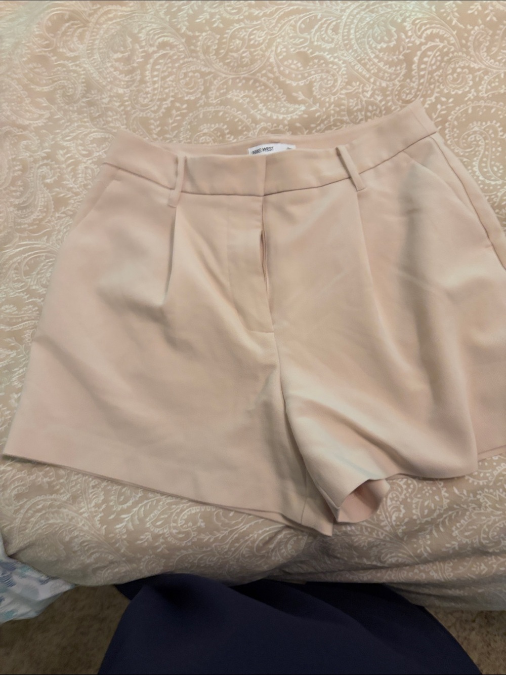 Nine West Blush High-Waist Tailored Shorts 3 inch